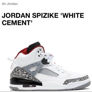 JORDAN Spike Lee collab sz 7Y Brooklyn sneakers cement white leather #317321